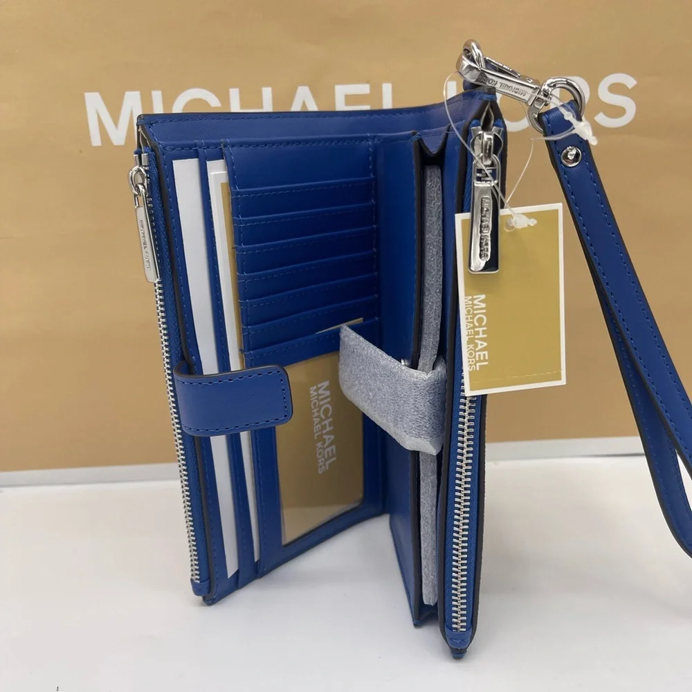 MICHAEL KORS Jet Set Lg Ombré Signature Logo Double Zip Wristlet Wallet 
GALAXY - Picture 6 of 16